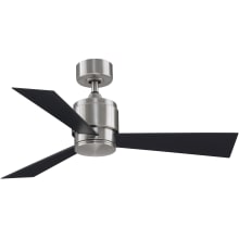 Zonix Wet Custom 44" 3 Blade Indoor / Outdoor Ceiling Fan - Remote Control Included