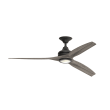 Spitfire 60" 3 Blade Indoor / Outdoor Ceiling Fan - Remote Control and LED Light Kit Included