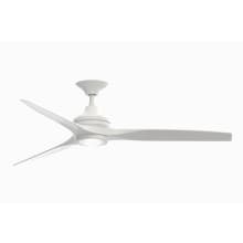 Spitfire 60" 3 Blade Indoor / Outdoor Smart LED Hanging Ceiling Fan