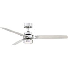 Amped 52" 3 Blade Indoor / Outdoor Smart LED Hanging Ceiling Fan