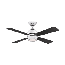 Kwad 44" 4 Blade Indoor LED Ceiling Fan with Remote Control