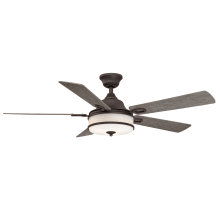 Stafford 52" 5 Blade Indoor Ceiling Fan - Remote Control and Light Kit Included