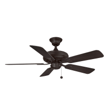 Edgewood 44 44" 5 Blade Indoor / Outdoor Smart Ceiling Fan - Wet Rated