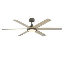 Brawn 64" 6 Blade Indoor / Outdoor Smart LED Ceiling Fan
