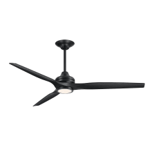 Spitfire DC 64" 3 Blade Indoor / Outdoor Smart LED Hanging Ceiling Fan