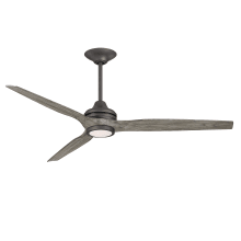 Spitfire DC 64" 3 Blade Indoor / Outdoor Smart LED Hanging Ceiling Fan