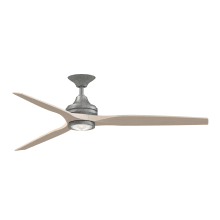 Spitfire DC 64" 3 Blade Indoor / Outdoor Smart LED Hanging Ceiling Fan