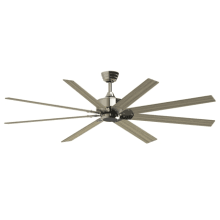 Levon Custom 72" 8 Blade Ceiling Fan with Remote Control and Wall Control