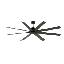 Levon Custom 72" 8 Blade Indoor / Outdoor Smart Ceiling Fan with Remote Control