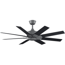 Levon Custom 52" 8 Blade Indoor / Outdoor Smart Ceiling Fan with Remote Control