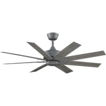 Levon Custom 52" 8 Blade Indoor / Outdoor Smart Ceiling Fan with Remote Control