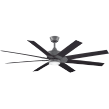 Levon Custom 64" 8 Blade Indoor / Outdoor Smart LED Ceiling Fan with Remote Control