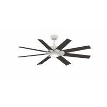 Levon Custom 52" 8 Blade Indoor / Outdoor Smart LED Ceiling Fan with Remote Control