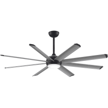 Stellar Custom 64" 8 Blade Indoor / Outdoor DC Motor Ceiling Fan - Remote Control and LED Light Kit Included