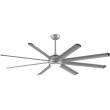 Stellar Custom 72" 8 Blade Indoor / Outdoor DC Motor Ceiling Fan - Remote Control and LED Light Kit Included