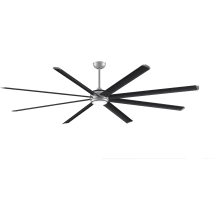 Stellar Custom 96" 8 Blade Indoor / Outdoor DC Motor Ceiling Fan - Remote Control and LED Light Kit Included
