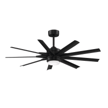 Odyn Custom 56" 9 Blade Indoor / Outdoor DC Motor Ceiling Fan - Remote Control and LED Light Kit Included