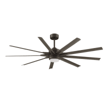 Odyn Custom 72" 9 Blade Indoor / Outdoor DC Motor Ceiling Fan - Remote Control and LED Light Kit Included