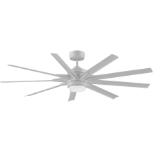 Odyn Custom 64" 9 Blade Indoor / Outdoor DC Motor Ceiling Fan - Remote Control and LED Light Kit Included