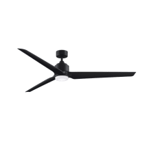 TriAire Custom 72" 3 Blade Indoor / Outdoor LED Ceiling Fan with Remote Control