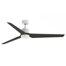 TriAire Custom 64" 3 Blade Indoor / Outdoor LED Ceiling Fan with Remote Control