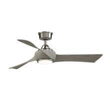 Wrap Custom 48" 3 Blade Indoor / Outdoor LED Ceiling Fan with Remote Control