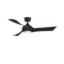 Wrap Custom 48" 3 Blade Indoor / Outdoor LED Ceiling Fan with Remote Control