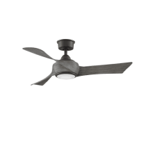Wrap Custom 44" 3 Blade Indoor / Outdoor LED Ceiling Fan with Remote Control