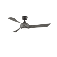 Wrap Custom 52" 3 Blade Indoor / Outdoor LED Ceiling Fan with Remote Control