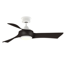 Wrap Custom 44" 3 Blade Indoor / Outdoor LED Ceiling Fan with Remote Control