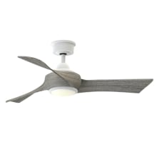 Wrap Custom 44" 3 Blade Indoor / Outdoor LED Ceiling Fan with Remote Control