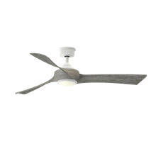 Wrap Custom 56" 3 Blade Indoor / Outdoor LED Ceiling Fan with Remote Control
