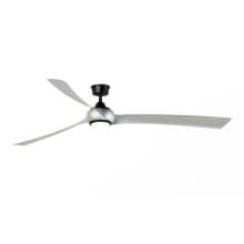 Wrap Custom 84" 3 Blade Indoor / Outdoor LED Ceiling Fan with Remote Control