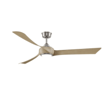 Wrap Custom 64" 3 Blade Indoor / Outdoor LED Ceiling Fan with Remote Control