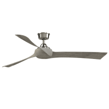 Wrap Custom 64" 3 Blade Indoor / Outdoor Ceiling Fan with Remote Control