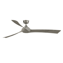 Wrap Custom 72" 3 Blade Indoor / Outdoor Ceiling Fan with Remote Control