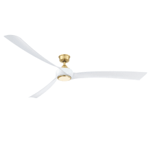 Wrap Custom 84" 3 Blade Indoor / Outdoor LED Ceiling Fan with Remote Control