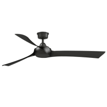 Wrap Custom 64" 3 Blade Indoor / Outdoor Ceiling Fan with Remote Control