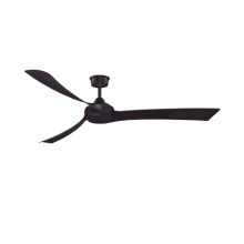 Wrap Custom 72" 3 Blade Indoor / Outdoor Ceiling Fan with Remote Control