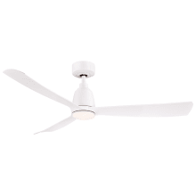 Kute 52" 3 Blade Indoor / Outdoor Smart LED Hanging Ceiling Fan