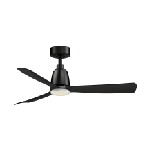 Kute 44" 3 Blade Indoor / Outdoor Smart LED Hanging Ceiling Fan