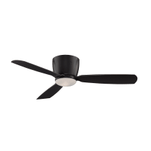 Embrace 52" 3 Blade Hugger Indoor Ceiling Fan - Remote Control and LED Light Kit Included