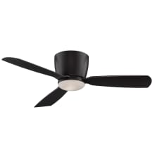 Embrace 44" 3 Blade Hugger Indoor Ceiling Fan - Remote Control and LED Light Kit Included