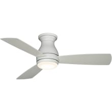 Hugh 44" 3 Blade Hugger Indoor / Outdoor Ceiling Fan - Remote Control and LED Light Kit Included