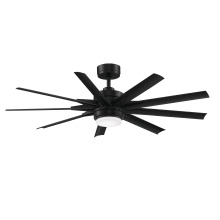 Odyn Custom 56" 9 Blade Indoor / Outdoor DC Motor Ceiling Fan - Remote Control and LED Light Kit Included