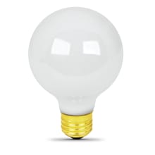 Pack of (6) 40 Watt White Dimmable G25 Medium (E26) Halogen Bulbs