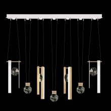 ARIA 14 Light 60" Wide LED Linear Pendant with Shades