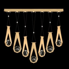ARIA 14 Light 60" Wide Integrated LED Crystal Linear Pendant