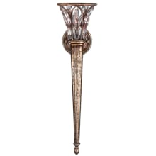 Winter Palace Single-Light Wallchiere Sconce with Palmette Clustered Icicle Crystals
