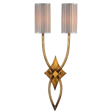 Portobello Road Two-Light Wall Sconce with Hand-Tailored Silk Shade